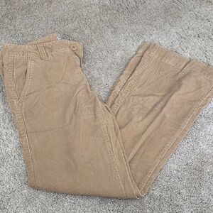 Corduroy low rise khaki Old Navy Pants